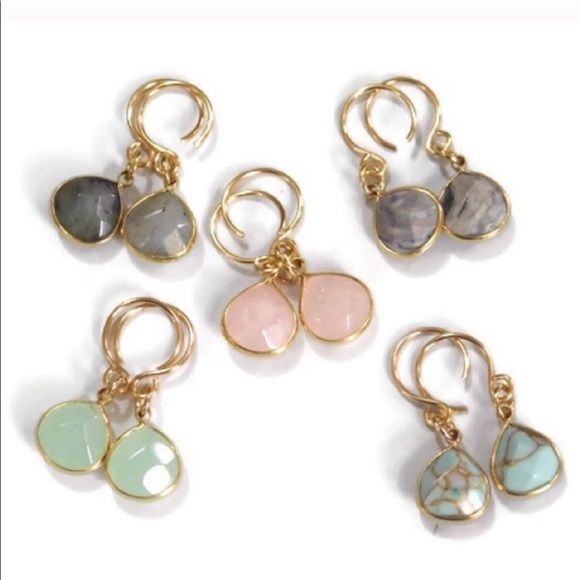 Handmade Genuine Gemstone Earrings - Picture 4 of 4